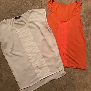 ✨Two sleeveless shell tops✨
